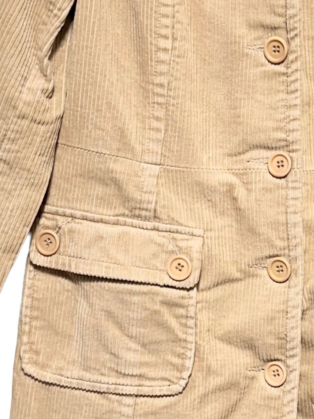 JACOB Corduroy Coat Neutral Minimalist CBK Quiet Luxury Coat - Picture 4 of 9